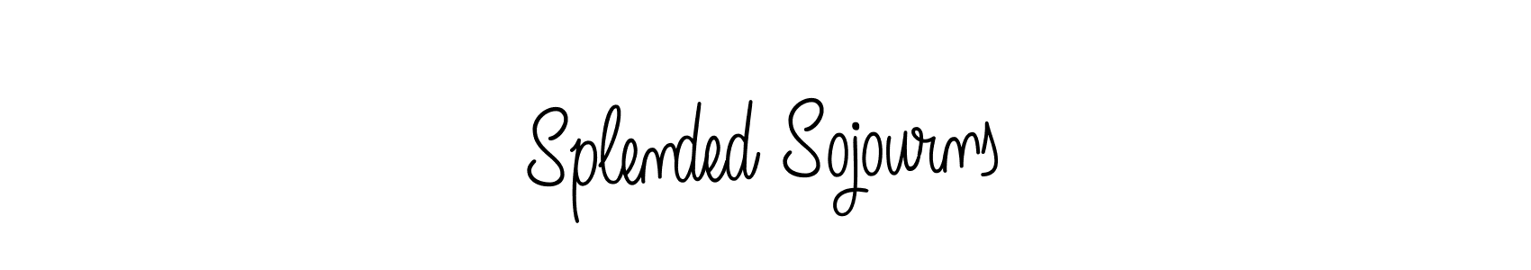 Create a beautiful signature design for name Splended Sojourns. With this signature (Angelique-Rose-font-FFP) fonts, you can make a handwritten signature for free. Splended Sojourns signature style 5 images and pictures png