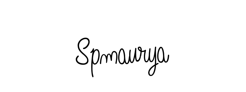 You should practise on your own different ways (Angelique-Rose-font-FFP) to write your name (Spmaurya) in signature. don't let someone else do it for you. Spmaurya signature style 5 images and pictures png