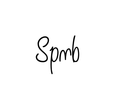 Make a beautiful signature design for name Spnb. With this signature (Angelique-Rose-font-FFP) style, you can create a handwritten signature for free. Spnb signature style 5 images and pictures png