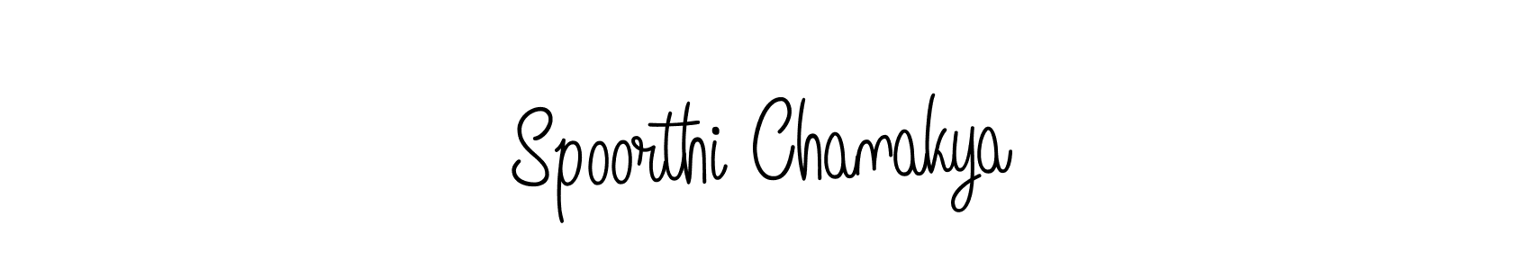 How to make Spoorthi Chanakya signature? Angelique-Rose-font-FFP is a professional autograph style. Create handwritten signature for Spoorthi Chanakya name. Spoorthi Chanakya signature style 5 images and pictures png