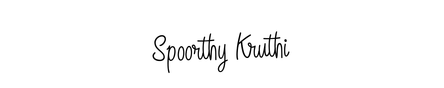 Best and Professional Signature Style for Spoorthy Kruthi. Angelique-Rose-font-FFP Best Signature Style Collection. Spoorthy Kruthi signature style 5 images and pictures png