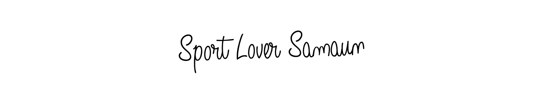 The best way (Angelique-Rose-font-FFP) to make a short signature is to pick only two or three words in your name. The name Sport Lover Samaun include a total of six letters. For converting this name. Sport Lover Samaun signature style 5 images and pictures png
