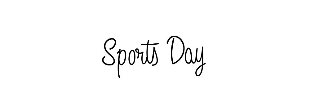 Use a signature maker to create a handwritten signature online. With this signature software, you can design (Angelique-Rose-font-FFP) your own signature for name Sports Day. Sports Day signature style 5 images and pictures png