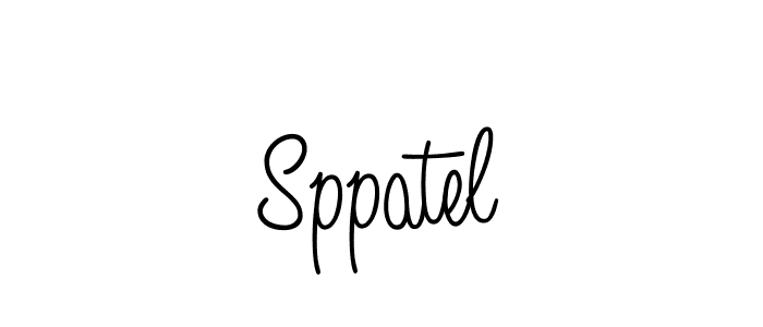 You should practise on your own different ways (Angelique-Rose-font-FFP) to write your name (Sppatel) in signature. don't let someone else do it for you. Sppatel signature style 5 images and pictures png