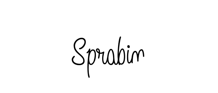 Make a beautiful signature design for name Sprabin. Use this online signature maker to create a handwritten signature for free. Sprabin signature style 5 images and pictures png