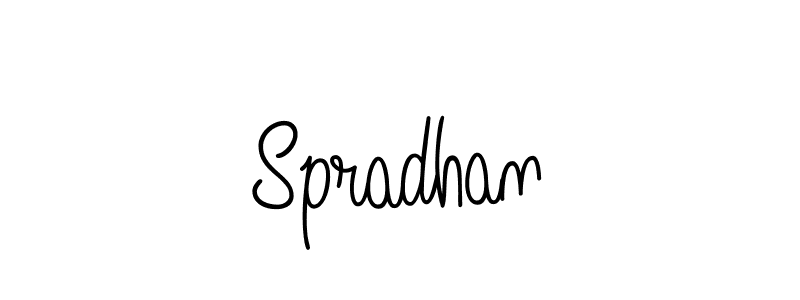 How to make Spradhan name signature. Use Angelique-Rose-font-FFP style for creating short signs online. This is the latest handwritten sign. Spradhan signature style 5 images and pictures png