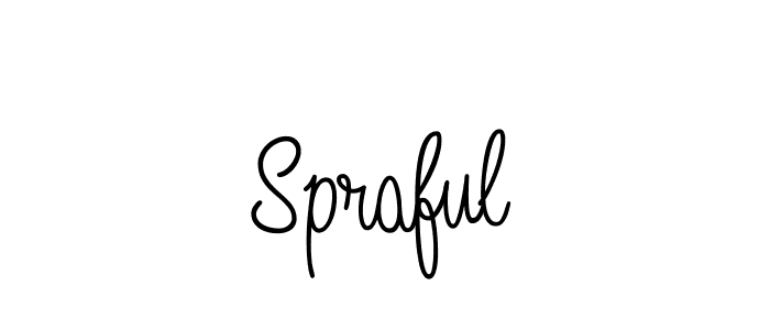 The best way (Angelique-Rose-font-FFP) to make a short signature is to pick only two or three words in your name. The name Spraful include a total of six letters. For converting this name. Spraful signature style 5 images and pictures png