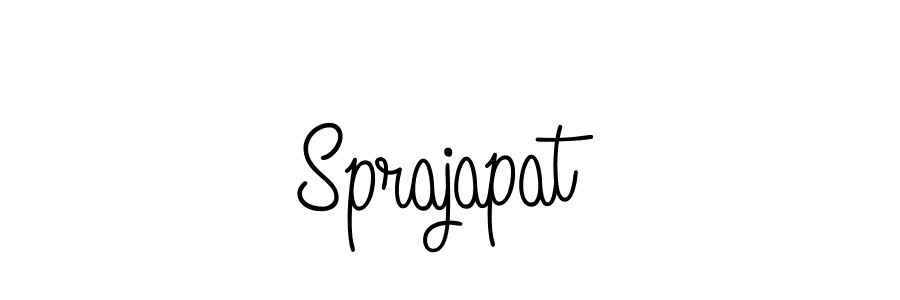 Make a beautiful signature design for name Sprajapat. With this signature (Angelique-Rose-font-FFP) style, you can create a handwritten signature for free. Sprajapat signature style 5 images and pictures png