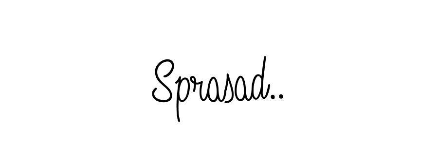 The best way (Angelique-Rose-font-FFP) to make a short signature is to pick only two or three words in your name. The name Sprasad.. include a total of six letters. For converting this name. Sprasad.. signature style 5 images and pictures png