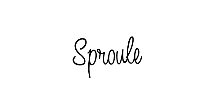 Design your own signature with our free online signature maker. With this signature software, you can create a handwritten (Angelique-Rose-font-FFP) signature for name Sproule. Sproule signature style 5 images and pictures png