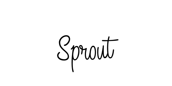 The best way (Angelique-Rose-font-FFP) to make a short signature is to pick only two or three words in your name. The name Sprout include a total of six letters. For converting this name. Sprout signature style 5 images and pictures png