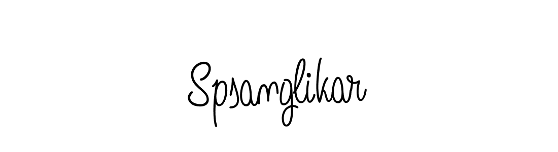 Make a beautiful signature design for name Spsanglikar. With this signature (Angelique-Rose-font-FFP) style, you can create a handwritten signature for free. Spsanglikar signature style 5 images and pictures png