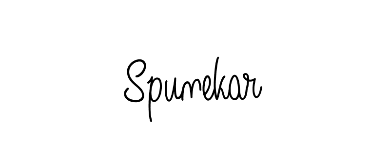 The best way (Angelique-Rose-font-FFP) to make a short signature is to pick only two or three words in your name. The name Spunekar include a total of six letters. For converting this name. Spunekar signature style 5 images and pictures png