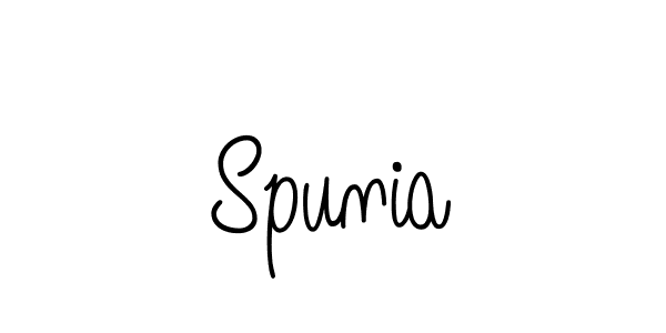 Make a short Spunia signature style. Manage your documents anywhere anytime using Angelique-Rose-font-FFP. Create and add eSignatures, submit forms, share and send files easily. Spunia signature style 5 images and pictures png
