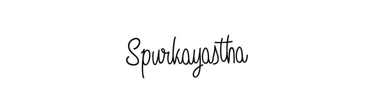 You should practise on your own different ways (Angelique-Rose-font-FFP) to write your name (Spurkayastha) in signature. don't let someone else do it for you. Spurkayastha signature style 5 images and pictures png