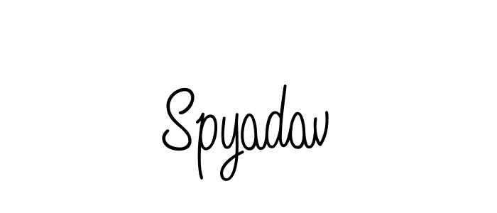 Create a beautiful signature design for name Spyadav. With this signature (Angelique-Rose-font-FFP) fonts, you can make a handwritten signature for free. Spyadav signature style 5 images and pictures png