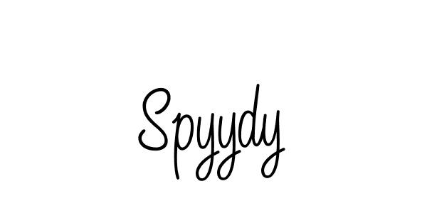 How to make Spyydy name signature. Use Angelique-Rose-font-FFP style for creating short signs online. This is the latest handwritten sign. Spyydy signature style 5 images and pictures png