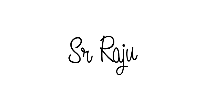 Sr Raju stylish signature style. Best Handwritten Sign (Angelique-Rose-font-FFP) for my name. Handwritten Signature Collection Ideas for my name Sr Raju. Sr Raju signature style 5 images and pictures png