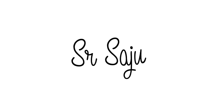 How to make Sr Saju name signature. Use Angelique-Rose-font-FFP style for creating short signs online. This is the latest handwritten sign. Sr Saju signature style 5 images and pictures png