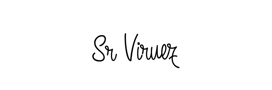How to make Sr Viruez name signature. Use Angelique-Rose-font-FFP style for creating short signs online. This is the latest handwritten sign. Sr Viruez signature style 5 images and pictures png