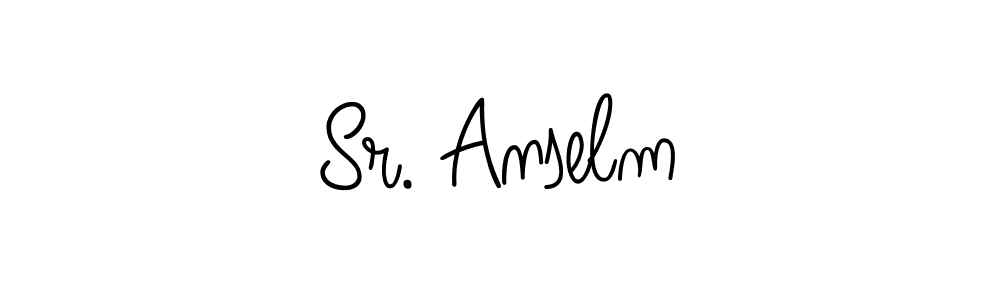 Sr. Anselm stylish signature style. Best Handwritten Sign (Angelique-Rose-font-FFP) for my name. Handwritten Signature Collection Ideas for my name Sr. Anselm. Sr. Anselm signature style 5 images and pictures png