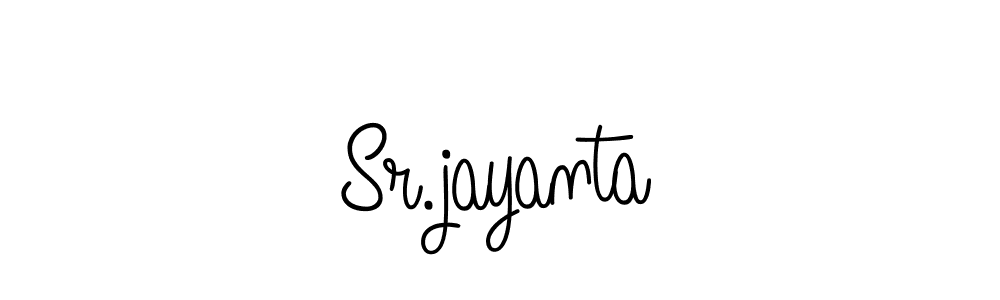 How to Draw Sr.jayanta signature style? Angelique-Rose-font-FFP is a latest design signature styles for name Sr.jayanta. Sr.jayanta signature style 5 images and pictures png