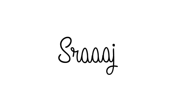 How to make Sraaaj name signature. Use Angelique-Rose-font-FFP style for creating short signs online. This is the latest handwritten sign. Sraaaj signature style 5 images and pictures png