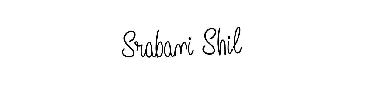 Make a beautiful signature design for name Srabani Shil. With this signature (Angelique-Rose-font-FFP) style, you can create a handwritten signature for free. Srabani Shil signature style 5 images and pictures png