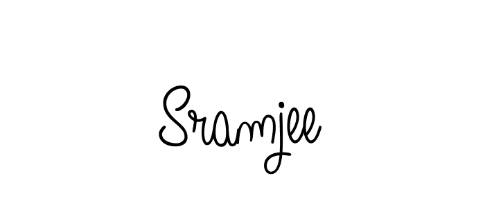 How to make Sramjee signature? Angelique-Rose-font-FFP is a professional autograph style. Create handwritten signature for Sramjee name. Sramjee signature style 5 images and pictures png