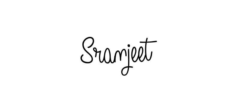 Sranjeet stylish signature style. Best Handwritten Sign (Angelique-Rose-font-FFP) for my name. Handwritten Signature Collection Ideas for my name Sranjeet. Sranjeet signature style 5 images and pictures png