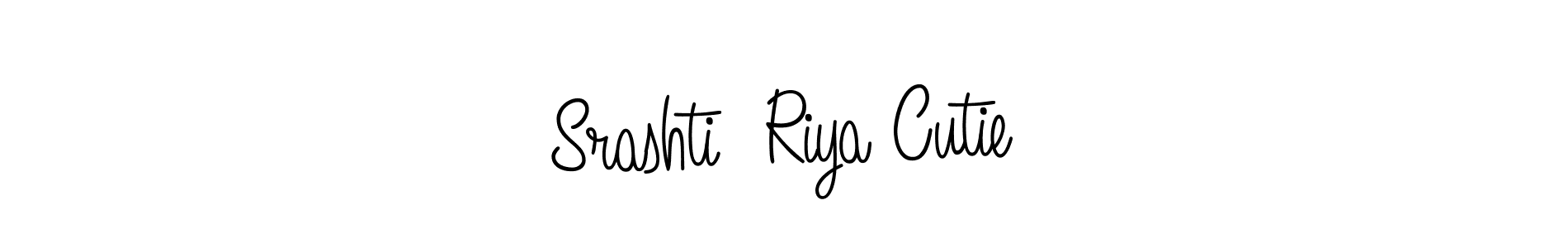 Once you've used our free online signature maker to create your best signature Angelique-Rose-font-FFP style, it's time to enjoy all of the benefits that Srashti  Riya Cutie name signing documents. Srashti  Riya Cutie signature style 5 images and pictures png
