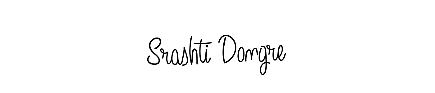 Create a beautiful signature design for name Srashti Dongre. With this signature (Angelique-Rose-font-FFP) fonts, you can make a handwritten signature for free. Srashti Dongre signature style 5 images and pictures png