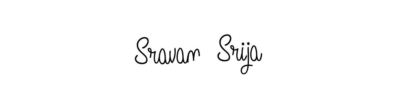 You can use this online signature creator to create a handwritten signature for the name Sravan  Srija. This is the best online autograph maker. Sravan  Srija signature style 5 images and pictures png