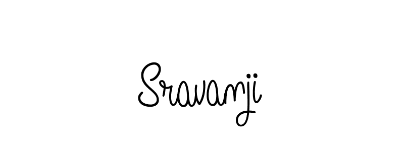 Use a signature maker to create a handwritten signature online. With this signature software, you can design (Angelique-Rose-font-FFP) your own signature for name Sravanji. Sravanji signature style 5 images and pictures png