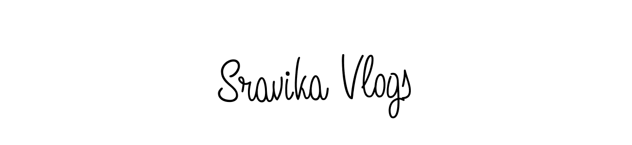 The best way (Angelique-Rose-font-FFP) to make a short signature is to pick only two or three words in your name. The name Sravika Vlogs include a total of six letters. For converting this name. Sravika Vlogs signature style 5 images and pictures png