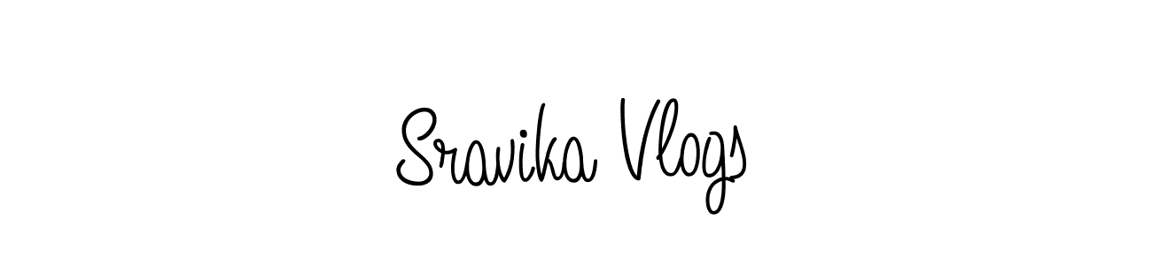 How to Draw Sravika Vlogs signature style? Angelique-Rose-font-FFP is a latest design signature styles for name Sravika Vlogs. Sravika Vlogs signature style 5 images and pictures png
