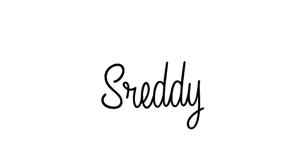 Make a beautiful signature design for name Sreddy. With this signature (Angelique-Rose-font-FFP) style, you can create a handwritten signature for free. Sreddy signature style 5 images and pictures png