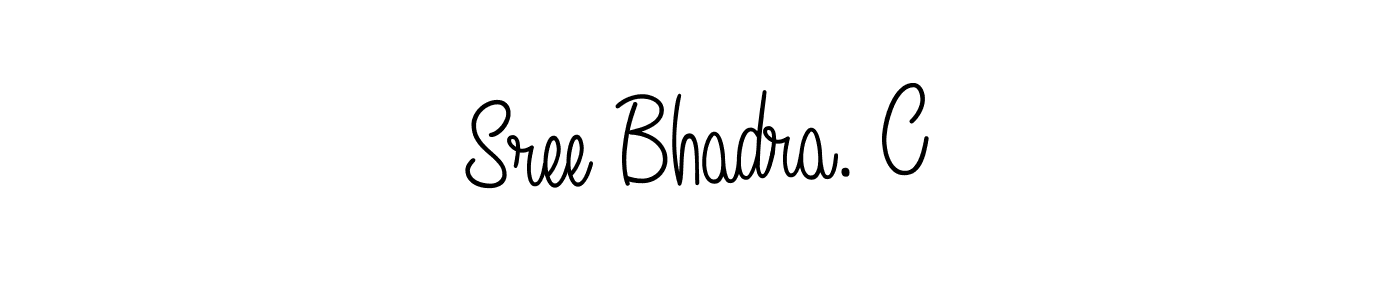 Once you've used our free online signature maker to create your best signature Angelique-Rose-font-FFP style, it's time to enjoy all of the benefits that Sree Bhadra. C name signing documents. Sree Bhadra. C signature style 5 images and pictures png
