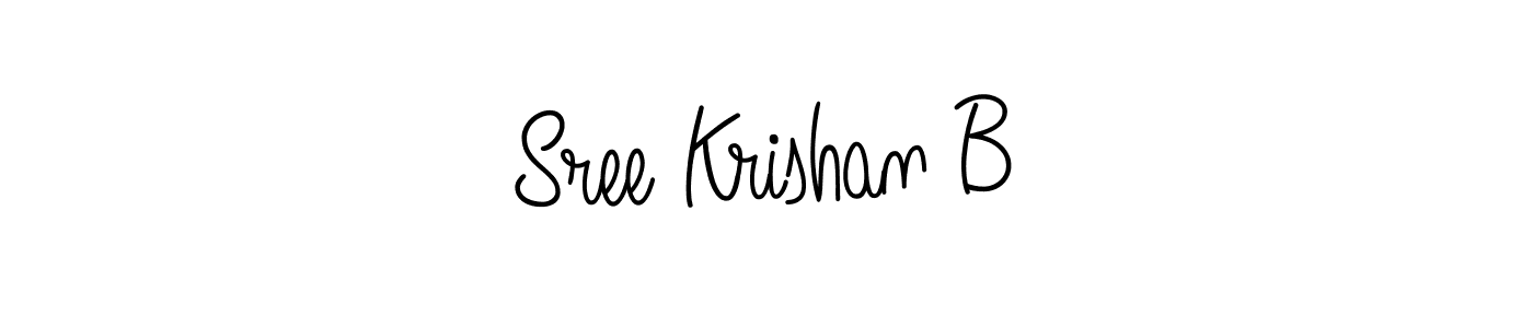 Create a beautiful signature design for name Sree Krishan B. With this signature (Angelique-Rose-font-FFP) fonts, you can make a handwritten signature for free. Sree Krishan B signature style 5 images and pictures png