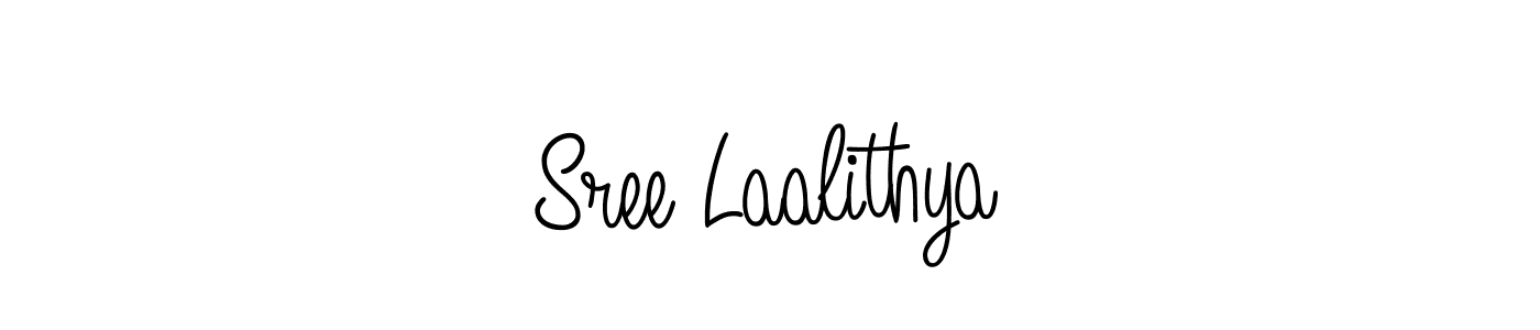 Create a beautiful signature design for name Sree Laalithya. With this signature (Angelique-Rose-font-FFP) fonts, you can make a handwritten signature for free. Sree Laalithya signature style 5 images and pictures png