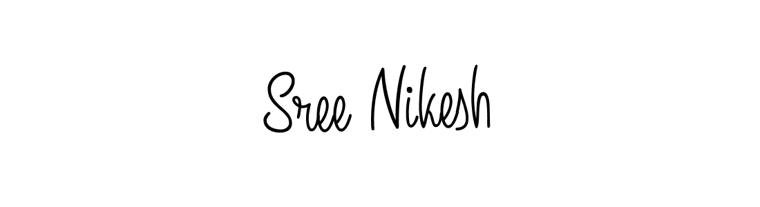 Design your own signature with our free online signature maker. With this signature software, you can create a handwritten (Angelique-Rose-font-FFP) signature for name Sree Nikesh. Sree Nikesh signature style 5 images and pictures png