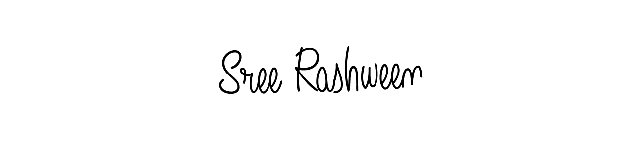 Also we have Sree Rashween name is the best signature style. Create professional handwritten signature collection using Angelique-Rose-font-FFP autograph style. Sree Rashween signature style 5 images and pictures png