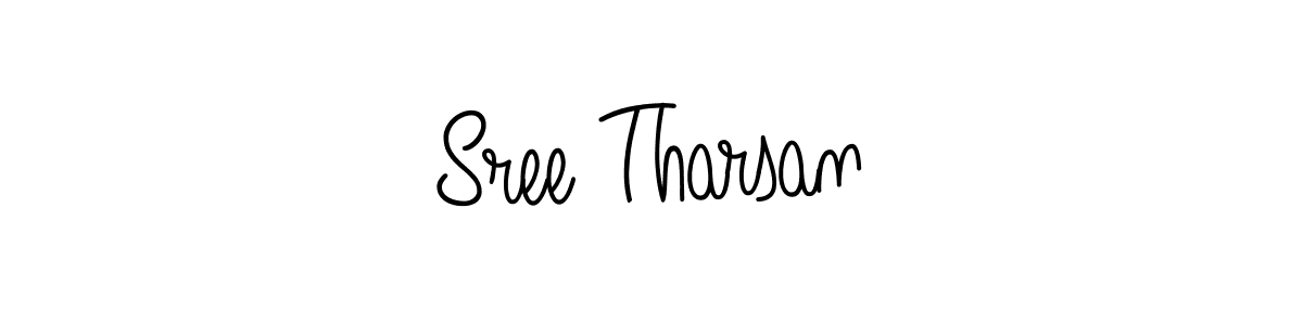 Use a signature maker to create a handwritten signature online. With this signature software, you can design (Angelique-Rose-font-FFP) your own signature for name Sree Tharsan. Sree Tharsan signature style 5 images and pictures png