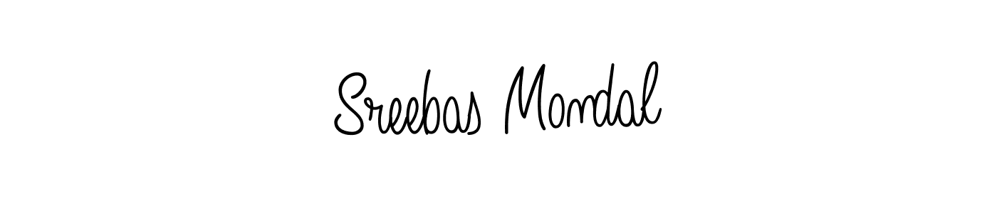 Design your own signature with our free online signature maker. With this signature software, you can create a handwritten (Angelique-Rose-font-FFP) signature for name Sreebas Mondal. Sreebas Mondal signature style 5 images and pictures png