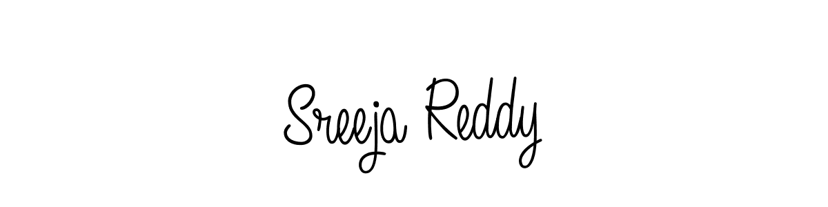 How to make Sreeja Reddy name signature. Use Angelique-Rose-font-FFP style for creating short signs online. This is the latest handwritten sign. Sreeja Reddy signature style 5 images and pictures png
