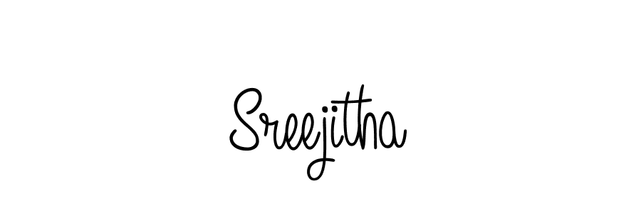 Sreejitha stylish signature style. Best Handwritten Sign (Angelique-Rose-font-FFP) for my name. Handwritten Signature Collection Ideas for my name Sreejitha. Sreejitha signature style 5 images and pictures png