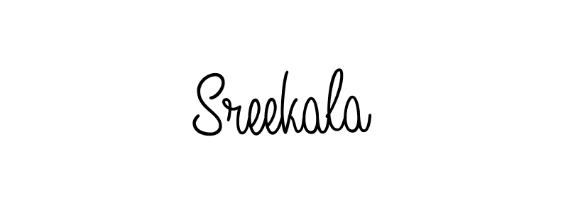 if you are searching for the best signature style for your name Sreekala. so please give up your signature search. here we have designed multiple signature styles  using Angelique-Rose-font-FFP. Sreekala signature style 5 images and pictures png