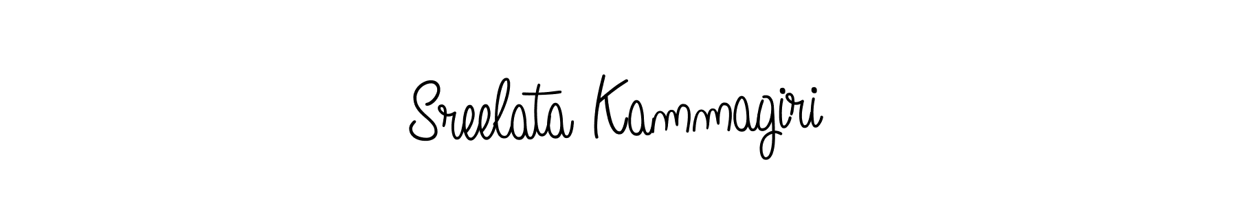 You should practise on your own different ways (Angelique-Rose-font-FFP) to write your name (Sreelata Kammagiri) in signature. don't let someone else do it for you. Sreelata Kammagiri signature style 5 images and pictures png