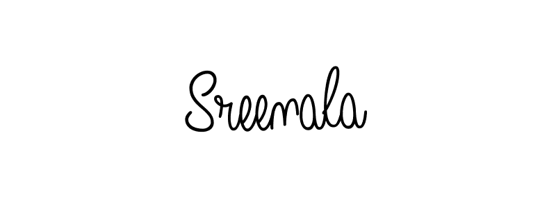 Sreenala stylish signature style. Best Handwritten Sign (Angelique-Rose-font-FFP) for my name. Handwritten Signature Collection Ideas for my name Sreenala. Sreenala signature style 5 images and pictures png