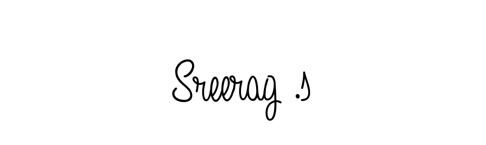 Make a beautiful signature design for name Sreerag .s. With this signature (Angelique-Rose-font-FFP) style, you can create a handwritten signature for free. Sreerag .s signature style 5 images and pictures png